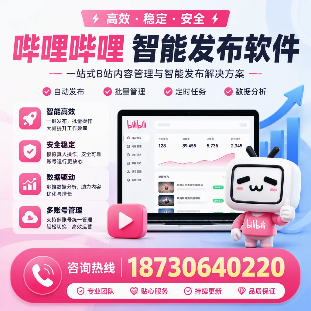 哔哩哔哩智能发布软件适用场景分析：在 六盘水 的最佳实践